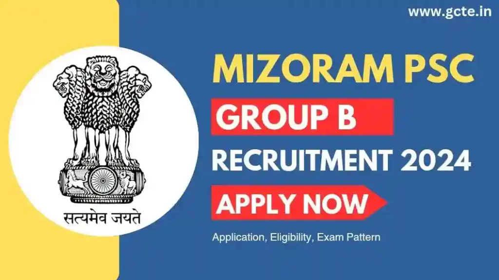 Mizoram PSC Recruitment 2024